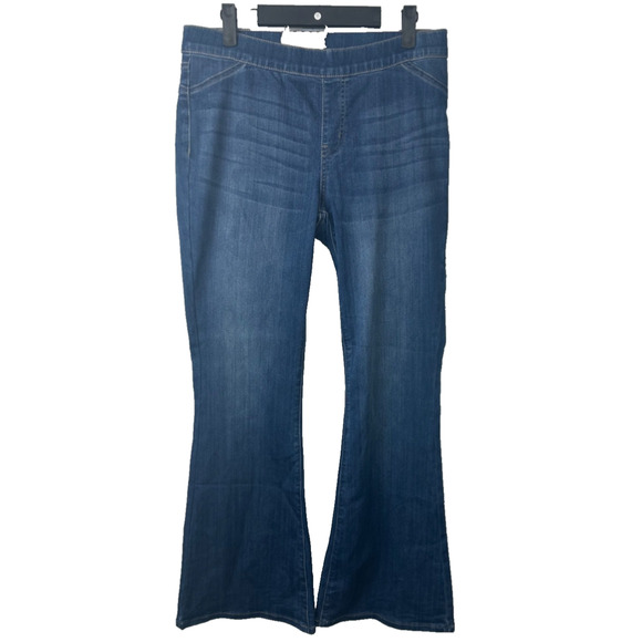 Altard State Jeans Women M Blue Luttrell Retro Pull On Flared Stretch Denim A50 - Picture 1 of 8